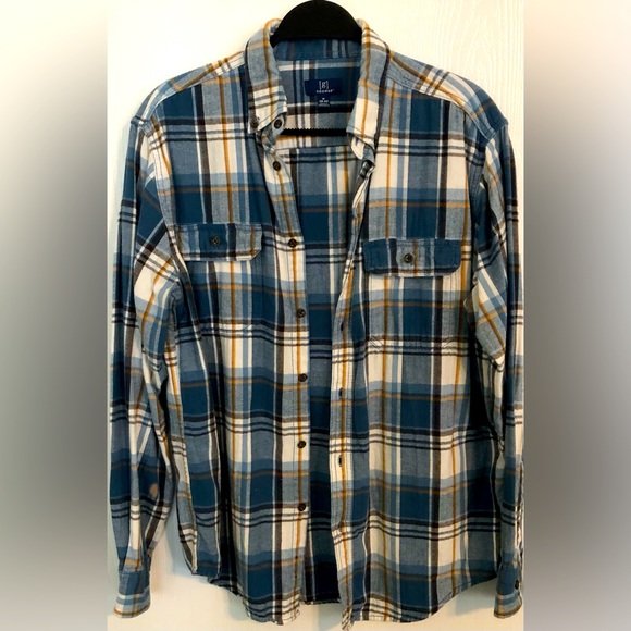 George Medium flannel button down. - Picture 1 of 3
